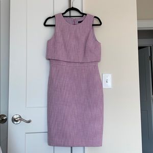 J. Crew Going Places purple tweed popover dress